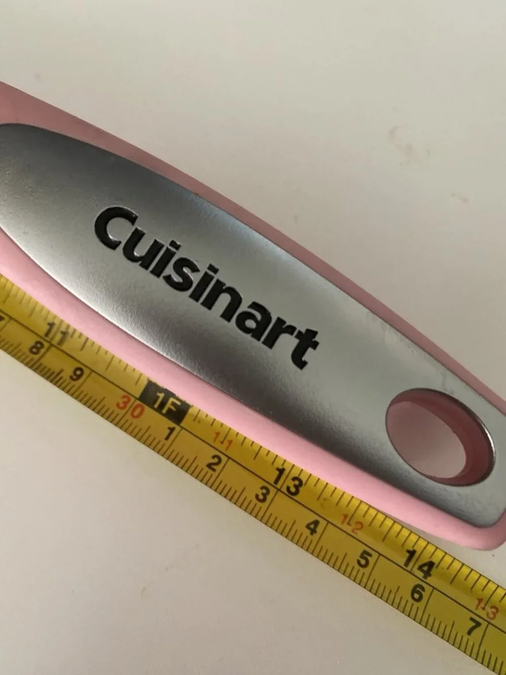 Cuisinart Pink And Gray Long Handled Nylon Soft Grip Cooking Serving Spoon